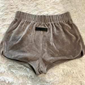 Fear of God Essentials women velour beach shorts. Size S.